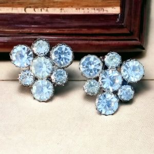 Vintage large crystal earring